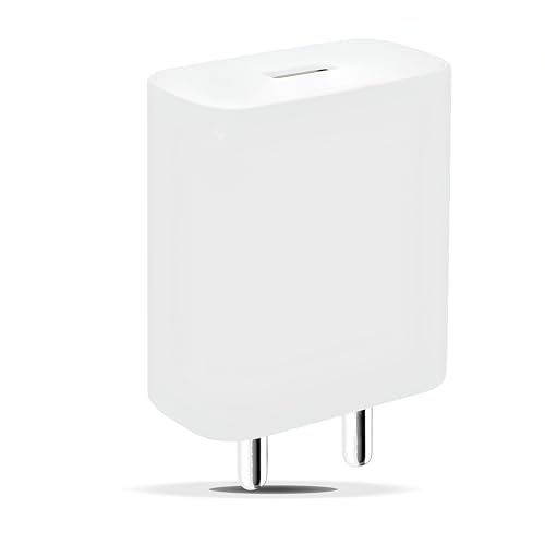 Image of Vivo 66W Type C Flash Charging Adapter Compatible with Vivo X200 Pro, X200, X Fold3 Pro, V40e, V40 Pro, V40, V30e, V30 Pro, V30 & Other USB C 66Watt Supporting Mobile Phone Fast Charge Adaptor, White