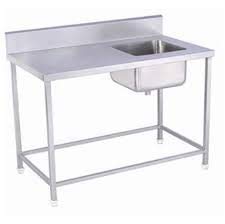 DG DEXAGLOBAL Stainless Steel Table with Sink