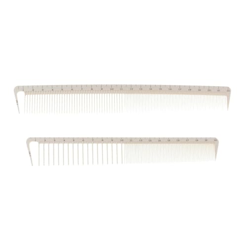 Set profesional de 2 peines para cortar cabello miniatura 6