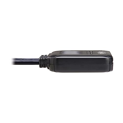 Image of Tripp Lite 4-Port KVM Switch with Built-in VGA Cables Audio & USB for Keyboard Mouse, Desktop PC, 4 Computers 1 Monitor, Plug and Play - Windows, macOS, Linux Compatible - 3-Year Warranty (B032-VUA4)