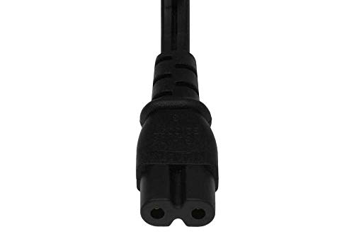 Sf Cable 20Ft 18 Awg 2-Slot Non-Polarized Power Cord (Iec320 C7 To Nema 1-15P) #TOP3