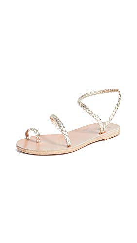 Eleftheria Braided Metallic Sandals