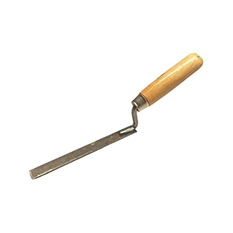 Finger Pointing Trowel 10 mm - 0.39 inch Spring Carbon Steel Tuck with Wooden Handle Cover