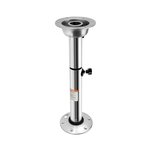 CILDON RV Table Base Mount, Adjustable Table Pedestal, Detachable Table Base Stand, Leg Base Mount Frame 28.35 to 22.2In, Load Bearing 55.12Lbs Table Base Kit for RV Boat Yacht, Marine Yacht