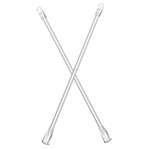 TINEASUR Varilla para Persianas Verticales 17 Pulgadas Transparente PP Barra De Tracción Funcional para Tirar Cortinas Sala De Estar Set 2 Piezas