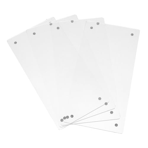 DOITOOL 2 Marcos Acrílicos Transparentes Doble Cara con Soporte Magnético Versátil para Carteles de Mesa y Etiquetas de Precio y Oficina