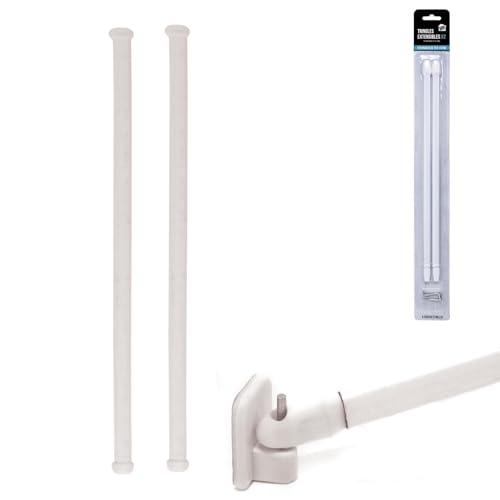 JE CHERCHE UNE IDEE Verlängerungsstange, Kunststoff, Weiß, 110x0,7x1 cm, 2