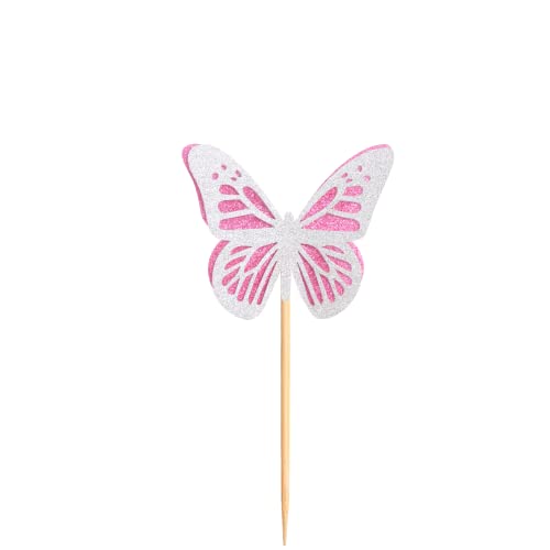 36 Pcs Mother's Day Cupake Topper I Love Mom Butterfly Party Cupcake Decorations Toppers Picks For Mother's Birthday Party 36Pcs (Mother&Butterfly) #TOP7