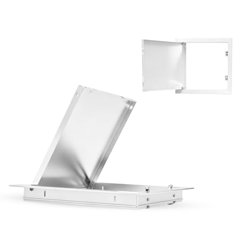 RANJIMA Revisionsklappe, 30x30cm Serviceklappe zur Inspektion Abdeckung Tür mit Drucköffnung für Wand im Freien Trockenbau Revisionstür Wartungsklappe Verdeckte Kabel Rohre Sicherungskasten Unterputz