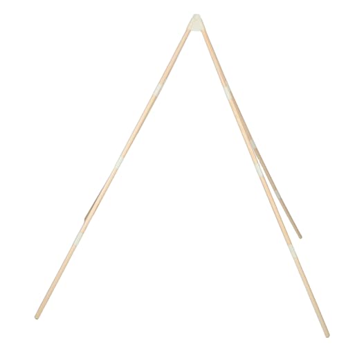 HONITANO Soportes para Tienda Infantil de Madera Maciza con Varillas y Estabilizadores Triangulares Barras Robustos para Estructura de Tipi y Marco de Casita de Accesorios Modulares y