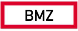 Selbstklebendes Brandschutzschild "BMZ" Nach DIN 4066 – 10,5x29,7 Cm, Wetterfest, Made In Germany