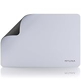 MYUNA バスマット 珪藻土 ソフトタイプ 40x60cm 洗濯不要 バスルーム 足拭き吸水 速乾 収納簡単 滑り止め バスルーム 脱衣所 洗面所 (ライトブルー)