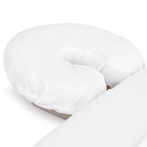 Camillas sin manchas con funda de microfibra para masaje ForPro blanca ligera