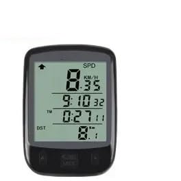 CuentakilóMetros Bicicleta Contador de Distancia for Bicicleta a Prueba Agua, velocímetro for, Ordenador, Accesorios for Ciclismo