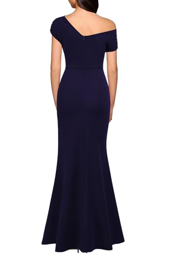 Image of WOOSEA Women's Elegant Sleeveless Off Shoulder Sexy Split Bodycon Long Formal Party Evening Dress