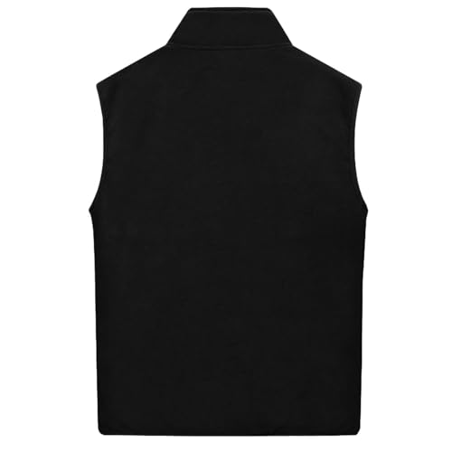 Mens Fleece Vests with Full Zipper Lightweight Warm Polar Outwear Sleeveless Jacket for Winter Pockets M-5XL 7