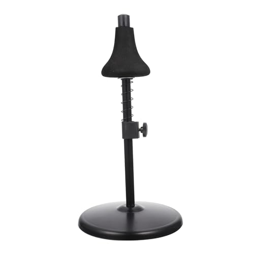 OSALADI Sturdy Trumpet Display Stand Iron Flugelhorn Rack Dual Trumpet Storage Rack