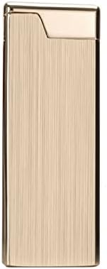 Slime - Encendedor de puros de cobre y latón con llama suave, encendedor de butano recargable, encendedor delgado portátil con esfera de llama