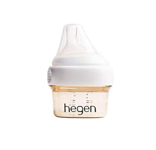 Hegen Easy to Clean Anti-Colic Baby Bottle, 2oz for 0 to 1 Month