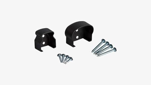 Fiberon Rail Line Multi-Surface Mounting Brackets for CitySide Deck Railing Projects, by Fiberon | Contractor Grade Design w/Premium Powder Coat Finish for All Weather Applications | Matte Black
