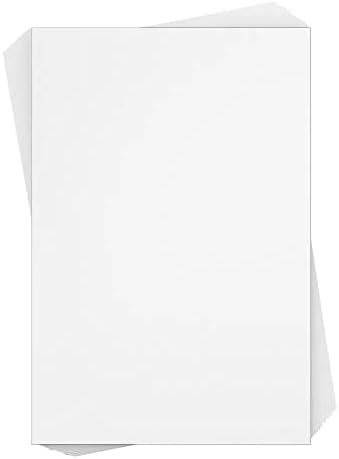 Reskid White Cardstock Thick Paper - Blank Heavy Weight 110 lb Cover Card Stock - 100 Pack (2.5x3.5, Inches)