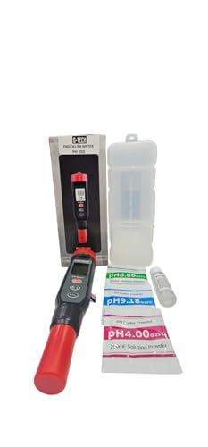 Image of Digital pH Meter PH201, 0-14 pH Range, 0.1 Resolution, Temperature Display, Calibration Buffer Kit, SOLD BY TECHNO INSTRUMENTS BANGALORE