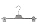 Produktbild Kleiderbügel für Hosen, Clipbügel, 41 cm, transparent, KL1-40c, 10 Stück