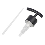 Evenoonest Stainless Steel Soap and Lotion Dispenser Pumps,Bathroom Shampoo Bottle Pump Head In 304 Stainless Steel Electroplated Finish, Fits 2 5CM Bottle Openings(Black)