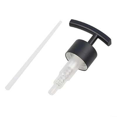 Evenoonest Stainless Steel Soap and Lotion Dispenser Pumps,Bathroom Shampoo Bottle Pump Head In 304 Stainless Steel Electroplated Finish, Fits 2 5CM Bottle Openings(Black)