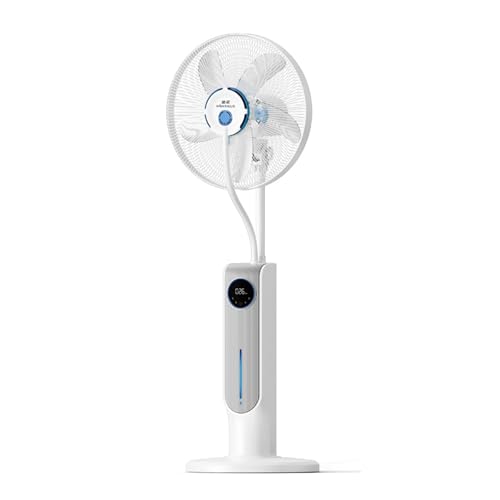 HJYryhyfddply Ventilador de Pie Silencioso con Control Remoto, 3 Velocidades de Enfriamiento, Ventilador Nebulizador para Oficina, Camping, Dormitorio