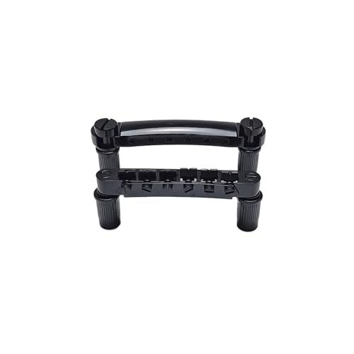 Pont de guitare Tune-O-Matic verrouillable noir Q267 pour réparer et régler l'intonation