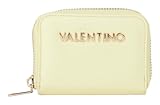DESIGN ÉLÉGANT — Ce portefeuille VALENTINO Delia Re présente une finition grainée sophistiquée avec un logo doré. Son coloris Vaniglia apporte une touche lumineuse et raffinée, idéale pour accompagner vos tenues quotidiennes avec style.