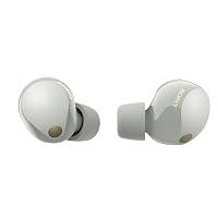 Sony WF-1000XM5 Noise Cancelling Wireless Earphones - Up to 24 hours battery life – Truly Wireless style - Optimised for Alexa and Google Assistant - with built-in mic for phone calls – Silver