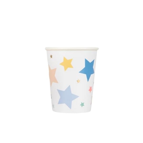 Meri Meri - Happy Birthday Stars Cups - Happy Birthday Yıldızlar Bardaklar (x8)