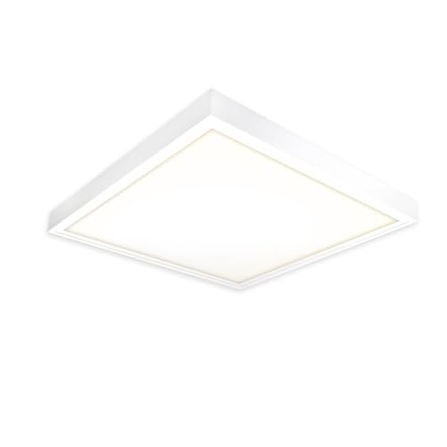 LED Panel 62x62 Deckenleuchte neutralweiß inkl. Aufputz Steckrahmen 40W 4000K PMMA Deckenlampe Aufputz Aufbau Leuchte Lampe Xtend Serie PLe2.1