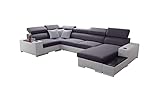 PRODUKT: Wir bieten Ihnen multifunktionales Sofa: mit Schlaffunktion, Bettkasten, verstellbaren Kopfstützen und Abstellfläche
