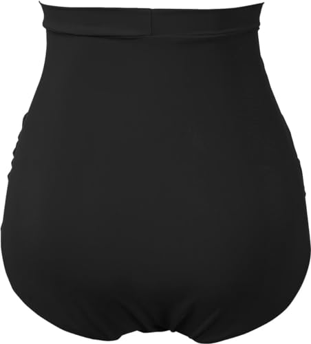 COCOPEAR Women's Ruched High Waisted Bikini Bottom Retro Vintage Swim Short Tankinis Floral 55 S3