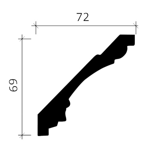 Moulures plafond Profhome corniches en mousse de polyuréthane rigide 28 m
