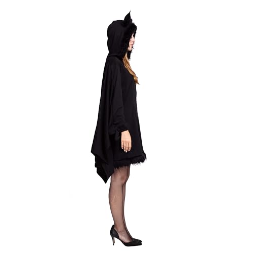 Spooktacular Creations Woman’s Black Bat Zip Hoodie Halloween Costumes for Adults