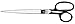 Westcott Forged Nickel Plated Office Scissors, 10", Black