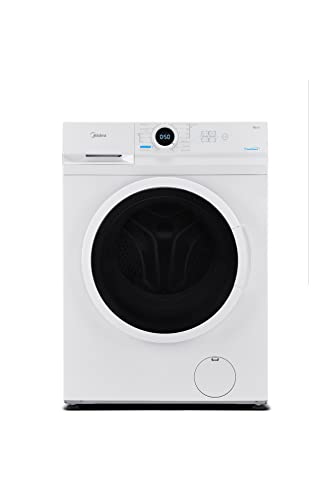 Midea Lavadora Lunar - Lavadora de 7kg - 1200 rpm - Libre Instalación - Carga Frontal - Diseño ultra Slim - modo ECO - Turbo - Lavado rápido - Higiene + - Diferido - MF100W70/E