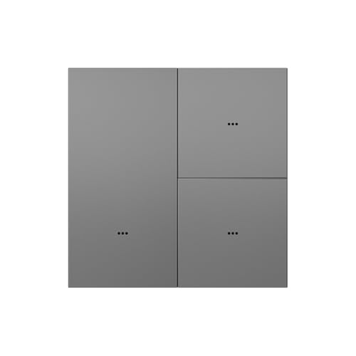 Interruptor inteligente panel de aleación de aluminio Tuya Zigbee acabado metálico 2