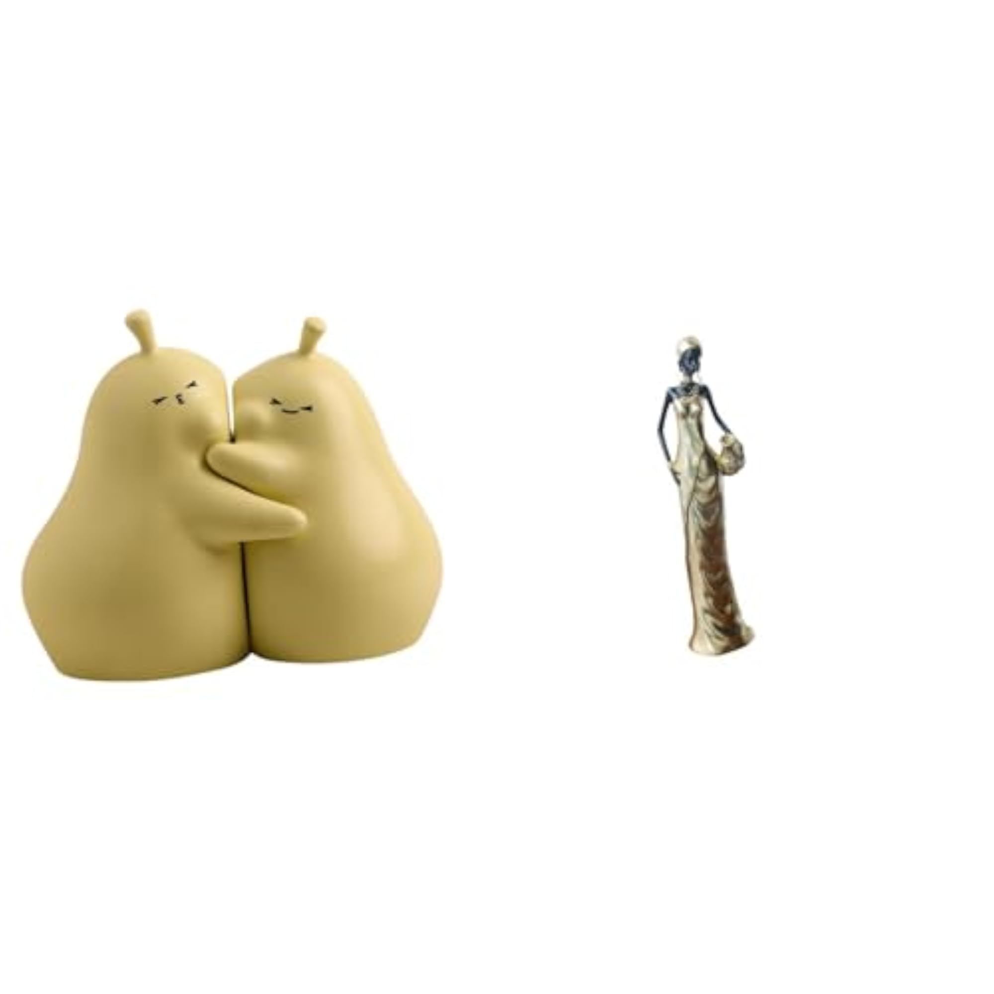 Pear Book Stand, Ceramic Ornament, Tribal Lady Statue