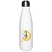 Mr. & Mrs. Panda Botella térmica, Botellas térmicas, Botella térmica de 500ml, Termo, acero inoxidable, Frasco térmico. Luna de pingüino Ohne Text Din Hochkant - Color Blanco