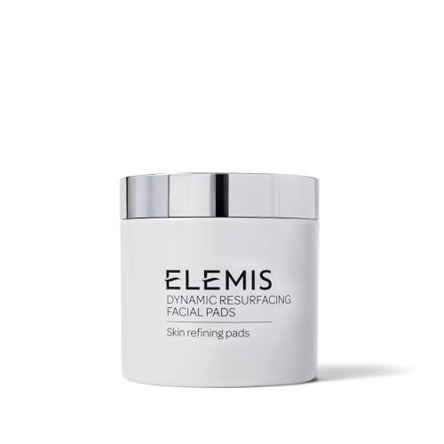 ELEMIS Dynamic Resurfacing Facial Pads - Blackhead Refining Treatment - Gentle Daily Skin Resurfacer - Lactic Acid, Tri-Enzyme - 60-Count Jar