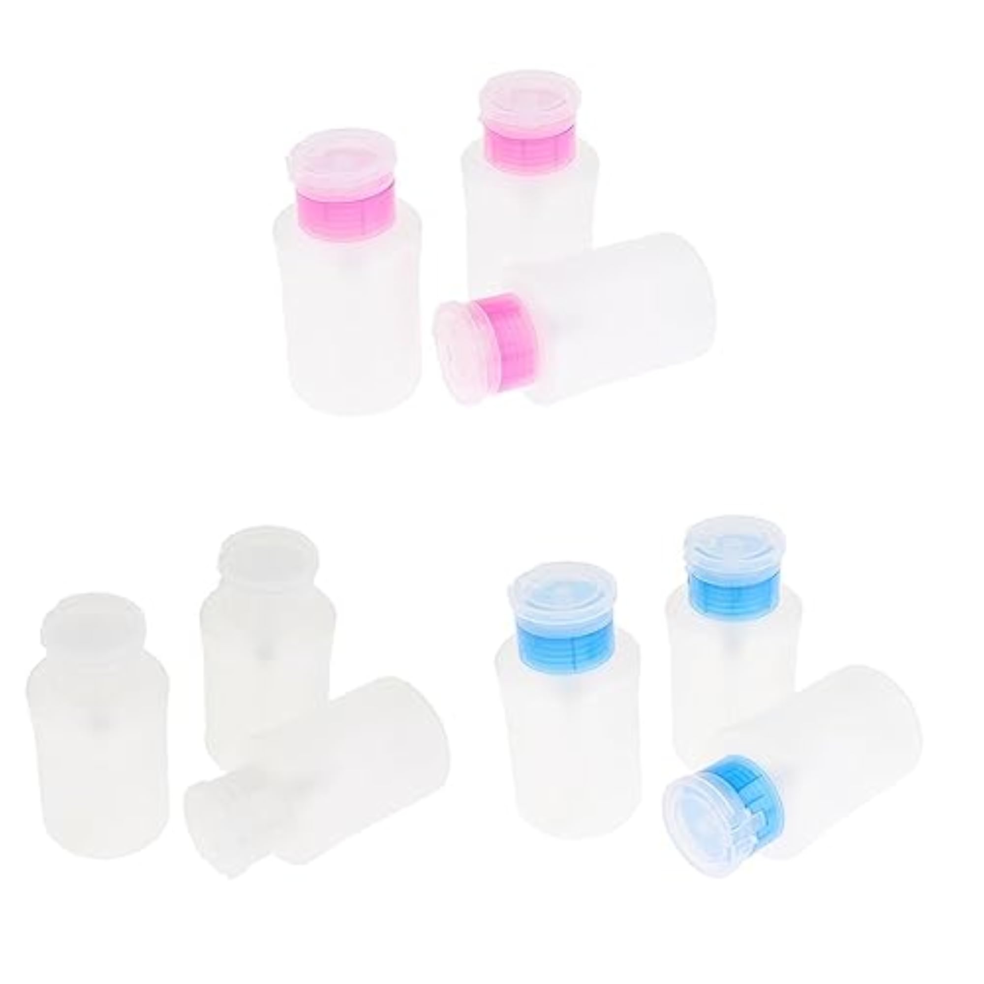 3pcs 180ml Empty Pump Bottles for Nail Remover