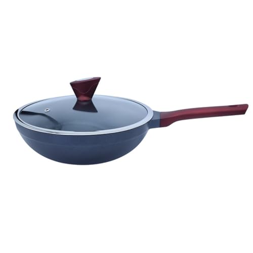 Wok tradicional chino de hierro con recubrimiento antiadherente