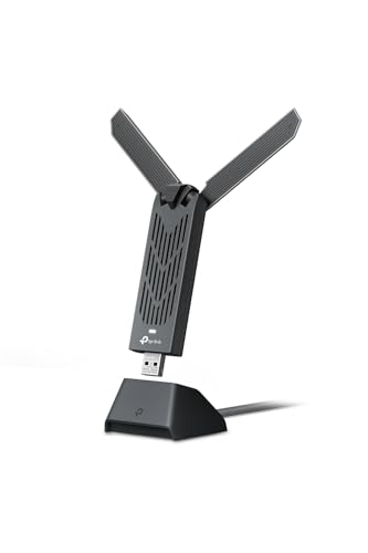 TP-Link Clé WiFi 7 BE6500 Tri-Bande USB pour PC, Archer TBE400UH