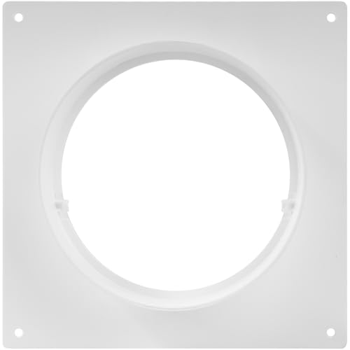 Vent Systems 125 mm Lüftungskanalverbinder Flansch gerade Lüftungsrohr Kunststoff Kanalverbinder Platte für Kühlung Heizung Lüftungssystem HVAC 12.5 cm