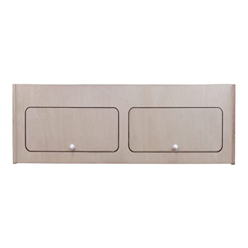 Armoire de Rangement en MDF Placard à Nourriture Accessoires de Cusine Vaisselle - 100cm x 35cm x 35cm - Fermeture Douce Automatique [Trous Pré-Perçés &...